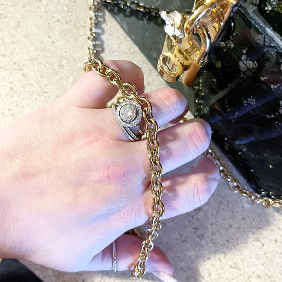 Authentic Dolce & Gabbana STUNNING Lace De Sara Chain Lock Box Bag - Picture 7 of 14